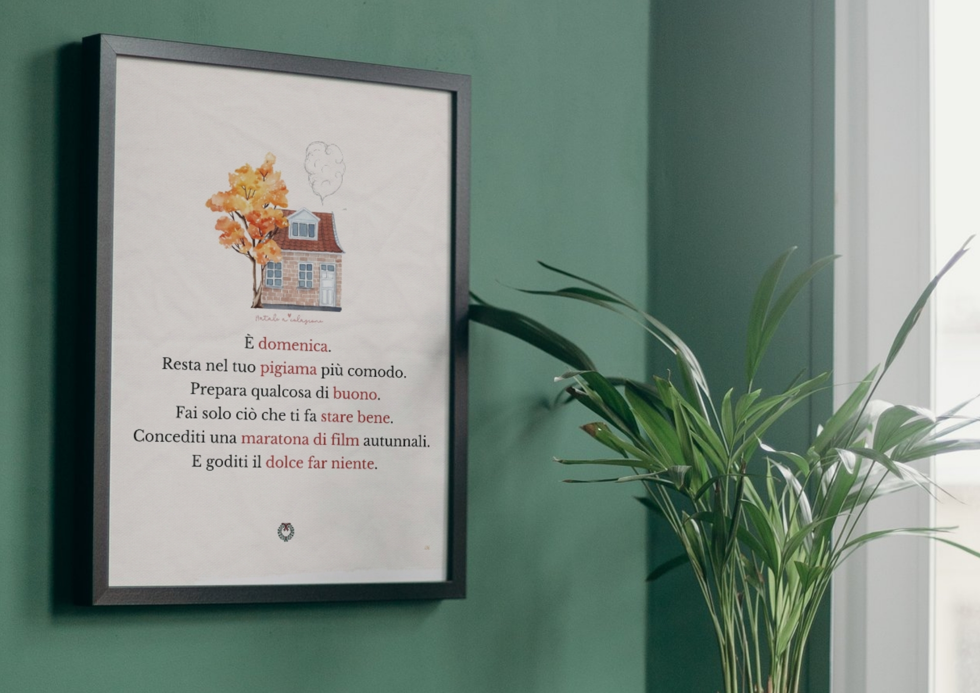 quadro natale a colazione