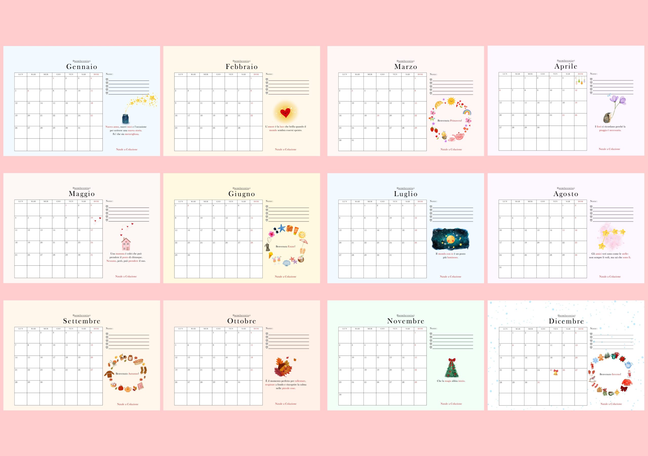 Calendario natale a colazione 2026