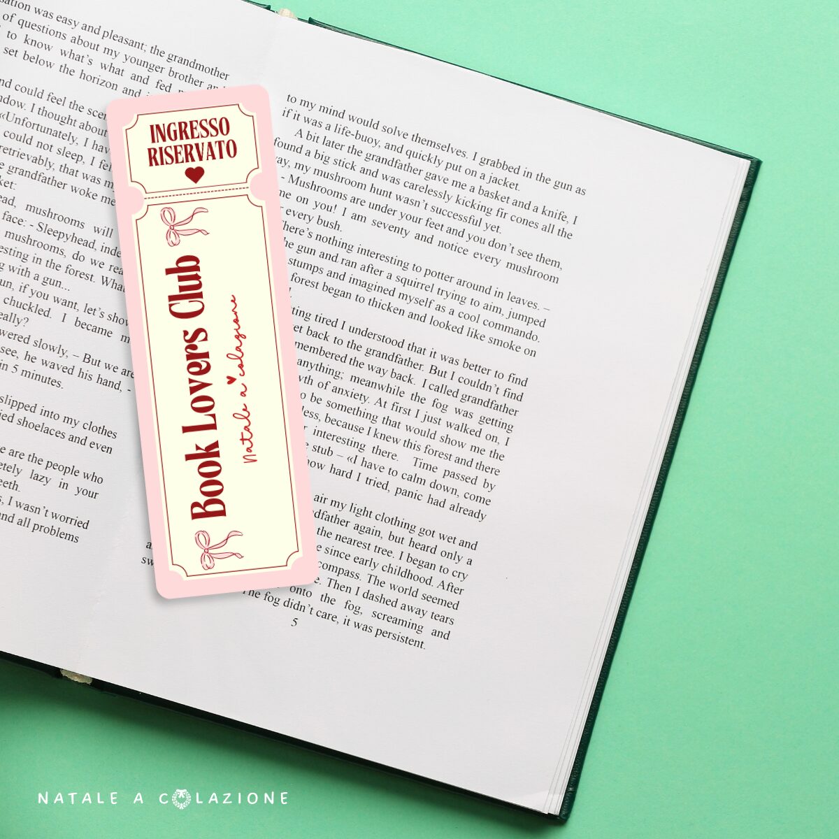 segnalibro book lovers club natale a colazione